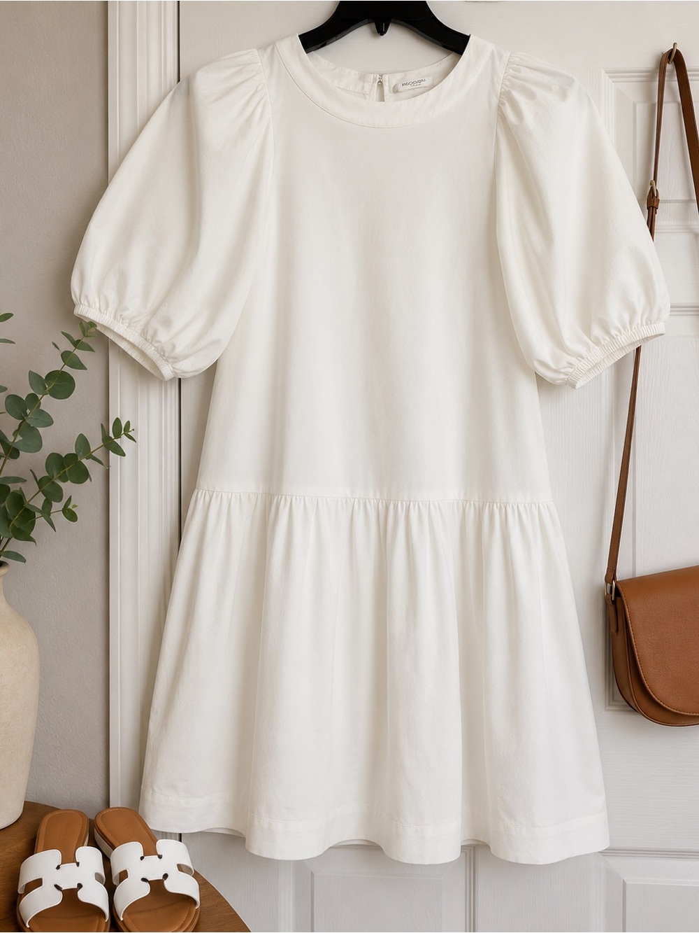 Prologue White Collared Shirt dress size medium